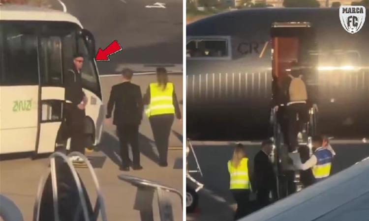 Видео: Роналдо не се врати во Португалија со соиграчите, замина соприватен авион