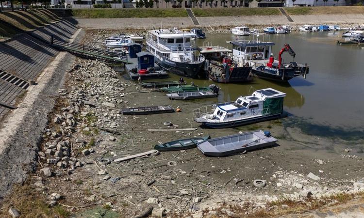 Реките во Хрватска на историски ниски нивоа