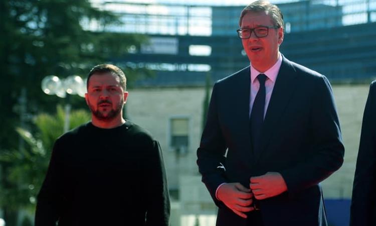 Зеленски за прв пат доаѓа во Србија