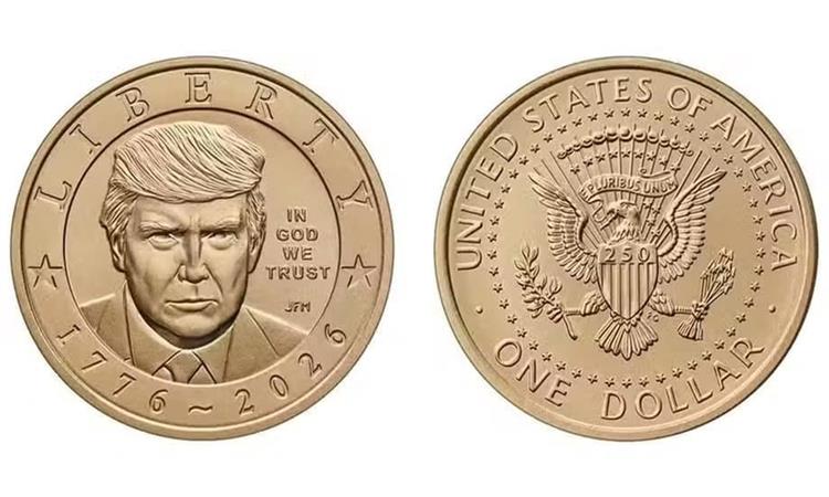 Во продажба монета од еден долар со ликот на Трамп