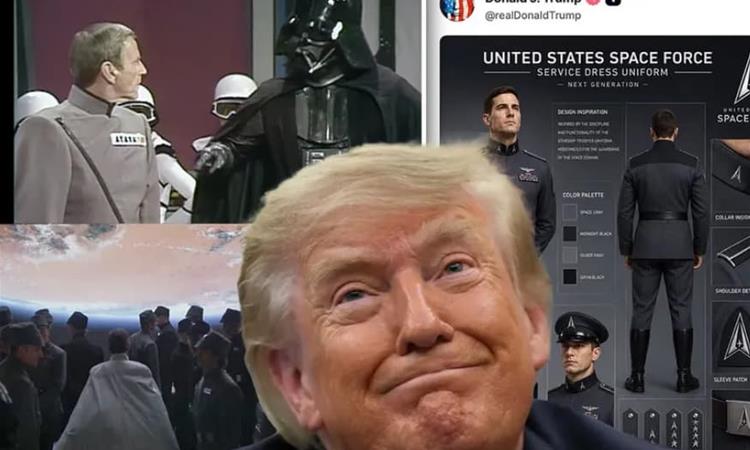 Трамп ги претстави униформите на вселенските сили на САД- копија од „Војна на ѕвездите“ (ФОТО)