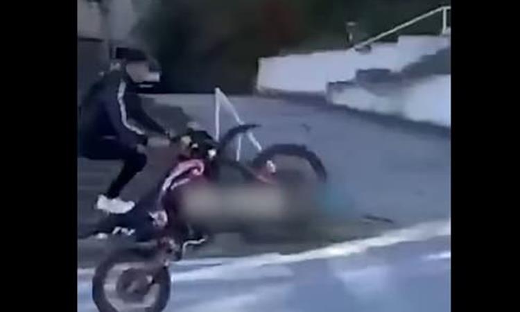 Идентификуван и санкциониран малолетник кој управувал мотоцикл на едно тркало во Штип