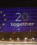 Зградата на Еврокомисијата осветлена во чест на 20-годишнината од големото проширување на ЕУ 