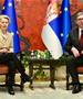 Српскиот претседател ја пречека Фон дер Лајен пред Палатата Србија