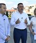 Јанчев на увид на  новопробиената улица ,,Вељко Влаховиќ’