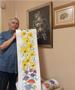Македонски уметник и хуманист Цветин изработи 35 метарска мироцветна патека