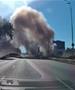Руски дрон удри во бензинска пумпа во Киев, повредени три лица (ВИДЕО)