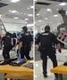 Снимка од апсење во трговски центар е хит- крадецот ползи низ таванот, полицијата го чека со душек (ВИДЕО) 