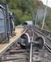 Видео: Воз излета од шините кај Риека, вагоните паднале во провалија 