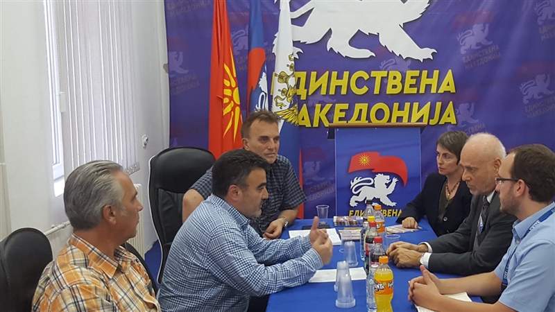 ,,Единствена Македонија“ оствари средба со амбасадорот на ОБСЕ-ОДИХР Петерсен