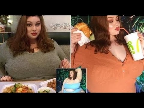 Има 210 килограми и наплатува за да ја гледаат како се прејадува (ФОТО)