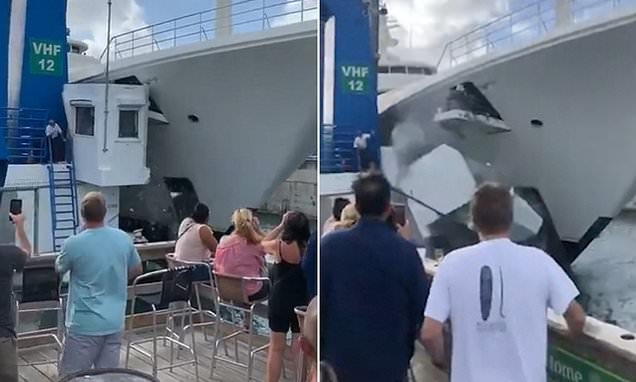 Јахтата на Абрамович се заби во кабина , видеото стана хит поради реакцијата на жените (ВИДЕО)