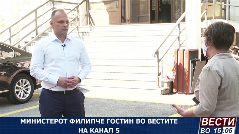 Министерот Филипче,гостин во Вестите на Канал 5
