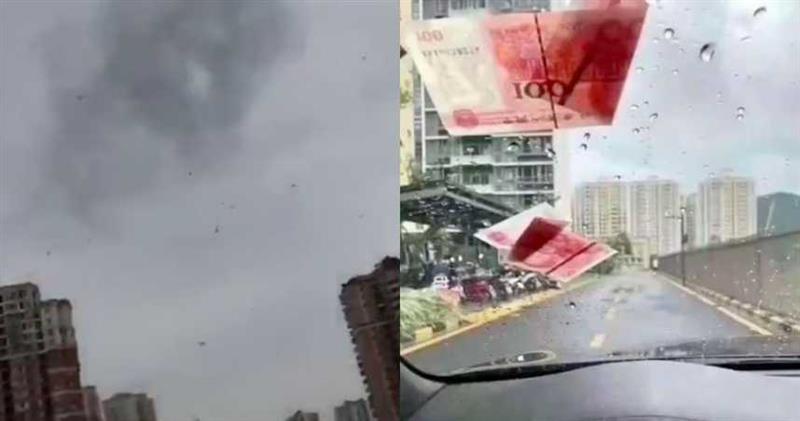 Фрлал пари низ улица среде сообраќаен метеж,завршил во затвор (ВИДЕО)