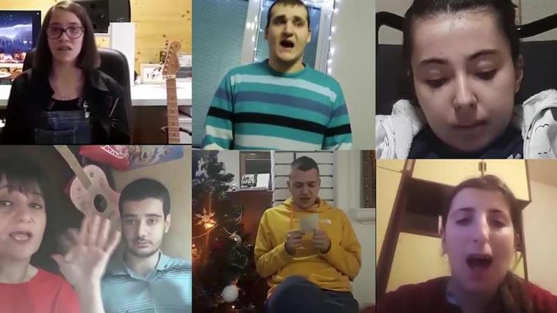 Учениците од училиштетот за рехабилитација  „Св. Наум Охридски“ снимија Божиќна песна
