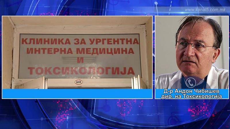 Чибишев: Освен со лекови, луѓето се трујат и со пестициди и киселини