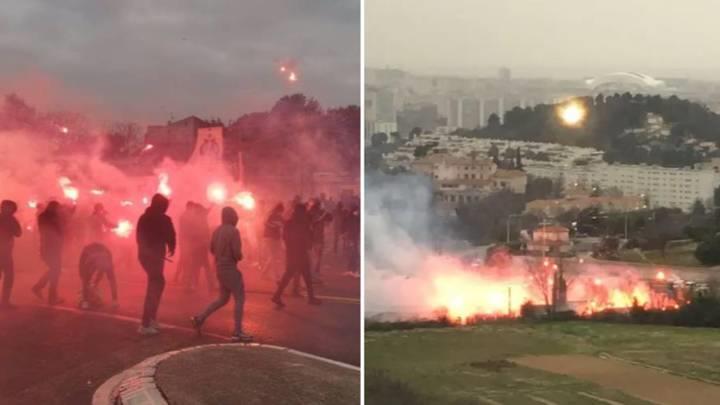Видео: Навивачите направија хаос во Марсеј