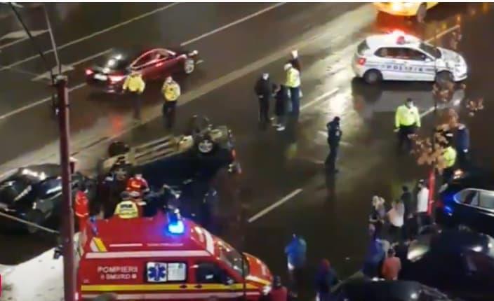 Видео: Се судриле Дачија и Ламборџини во Букурешт