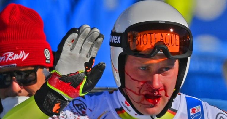 Германски скијач во полна брзина се заби во реклама (ВИДЕО)