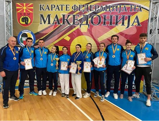 Макпетрол со освоени 13 медали најуспешен на државното првенство во карате за сениори/ки