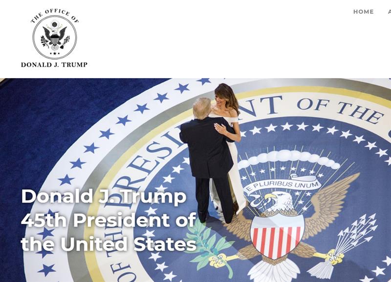 Доналд Трамп - www.45office.com