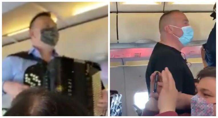 Српски политичар направил забава со армоника во авион, стјуардесите биле немоќни (ВИДЕО)