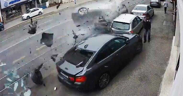 Видео: Страшна сообраќајна несреќа во Дубрава