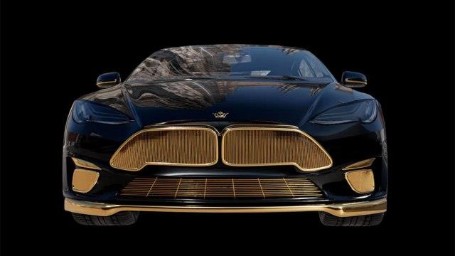 Најскапиот Тесла автомобил е украсен со злато и чини 300.000 долари