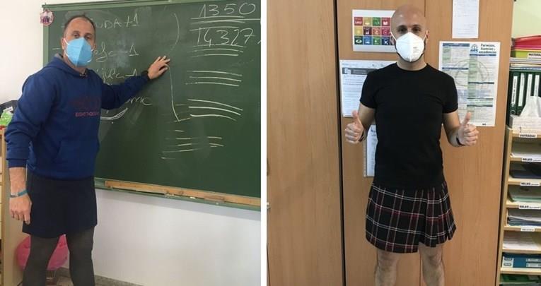 Наставниците во шпанско училиште одат на работа во здолништа (ФОТО)