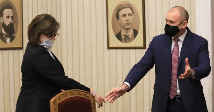 Корнелија Нинова ќе му го врати мандатот за формирање влада на претседателот на Бугарија