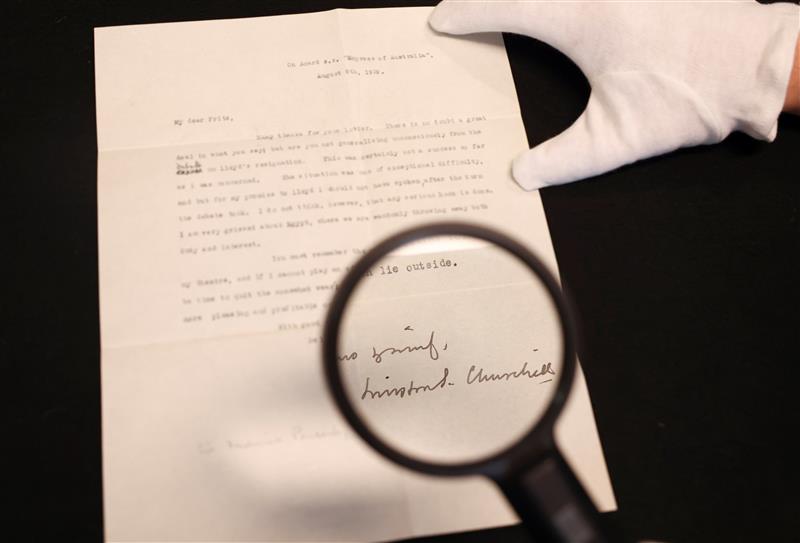 Писмо на Черчил од 1929. се продава на аукција во Лондон, сакал да се откаже од политика
