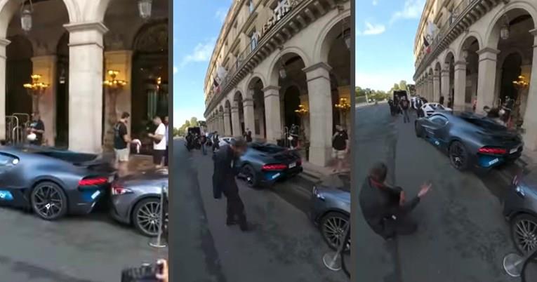 Вози автомобил од 5 милиони евра, а се паркира на туркање (ВИДЕО)