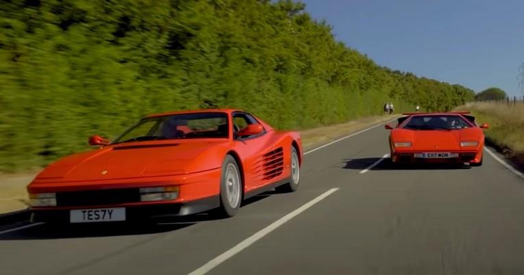Борба на легендитe: Testarossa vs Lamborghini Countach (ВИДЕО)