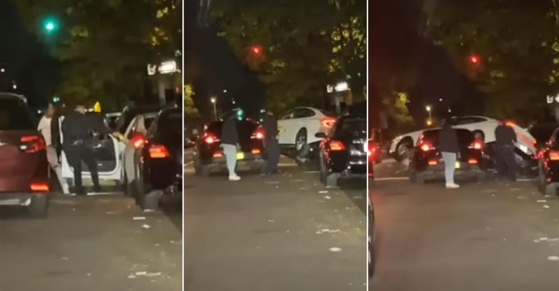 Неверојатно бегство на две тркала преку полициското возило (ВИДЕО)