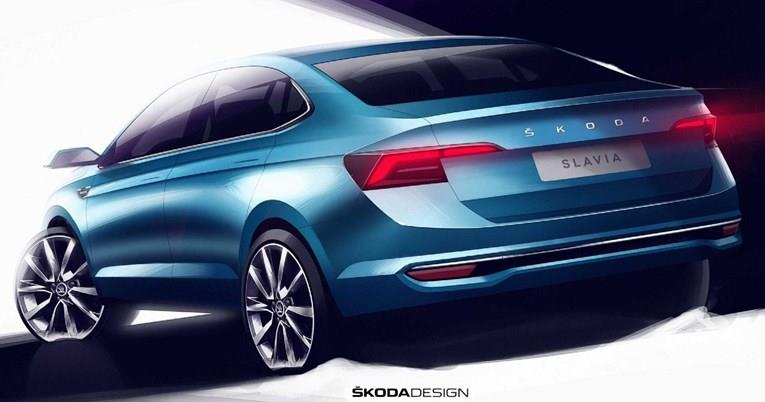 Škoda го претстави изгледот на новата Slavia (ФОТО)