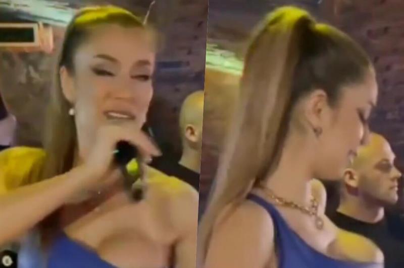 На Теа Таировиќ среде настап и` се отвори фустанот (ВИДЕО)