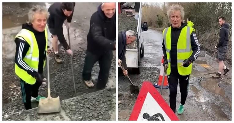 Сер Род Стјуарт се фати за лопата: Не можам да поминувам со моето Ферари (ВИДЕО)