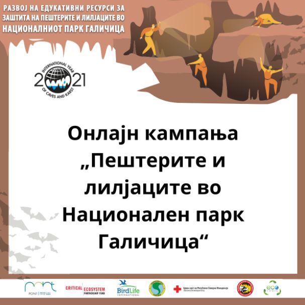 Онлајн кампања за заштита на пештерите и лилјаците во НП „Галичица"