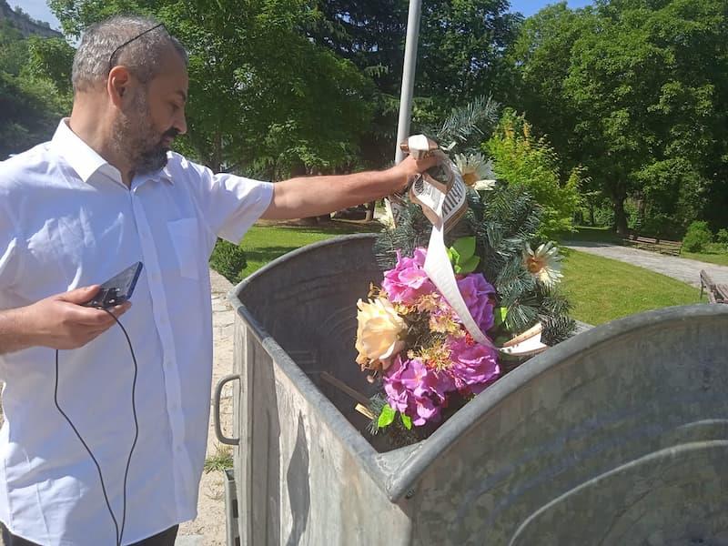 Скандал: Виктор и Станислава Канзурови: Венците на ОМО Илинден отидоа во ѓубре!
