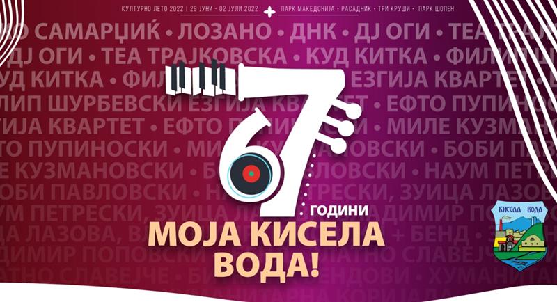 Вечерва започнува Културно лето 2022 во Општина Кисела Вода