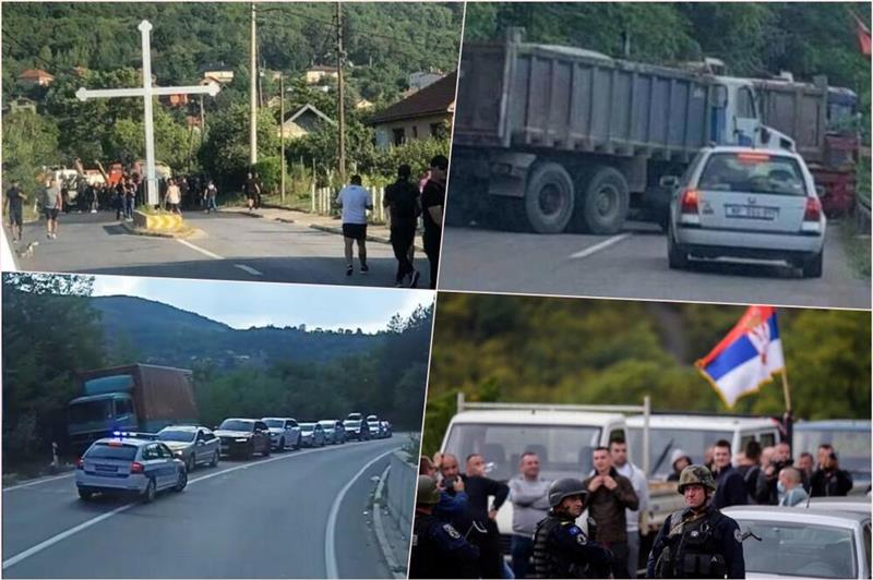 Тензично на северот на Косово: Затворени премините Брњак и Јариње, повреден Србин