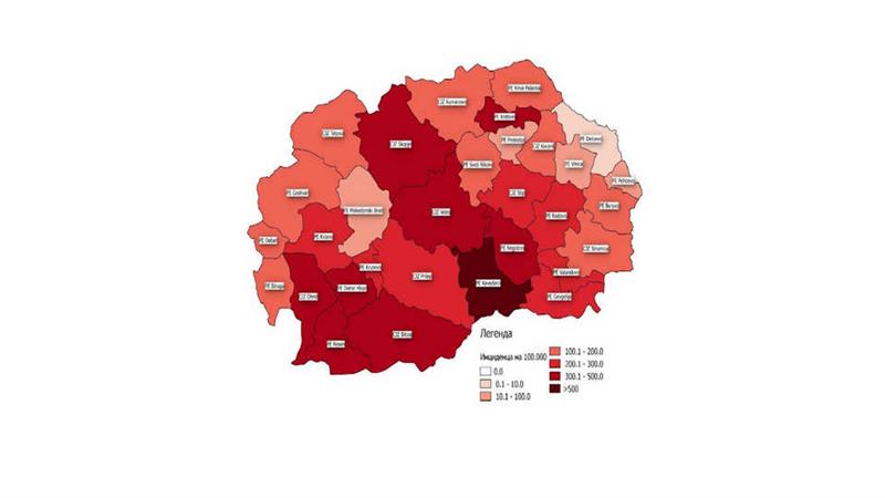 Ковид картата повторно е црвена, расте и бројот на хоспитализирани