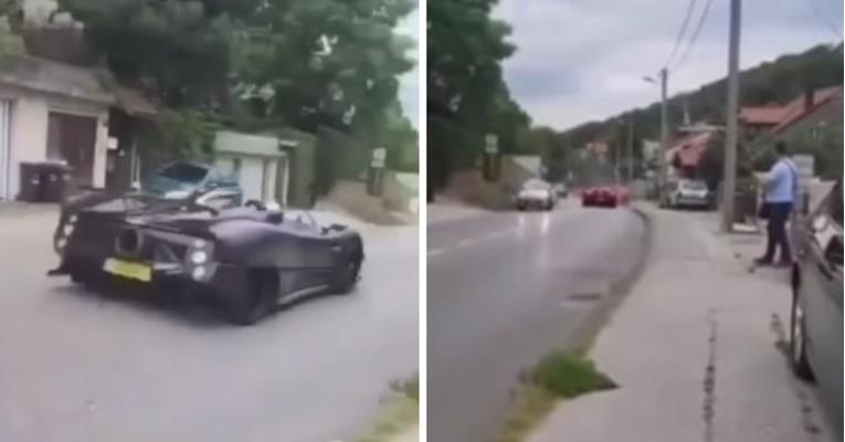 Автомобил од 15 милиони евра се судри со Форд Фиеста, луксузниот автомобил помина лошо (ВИДЕО)