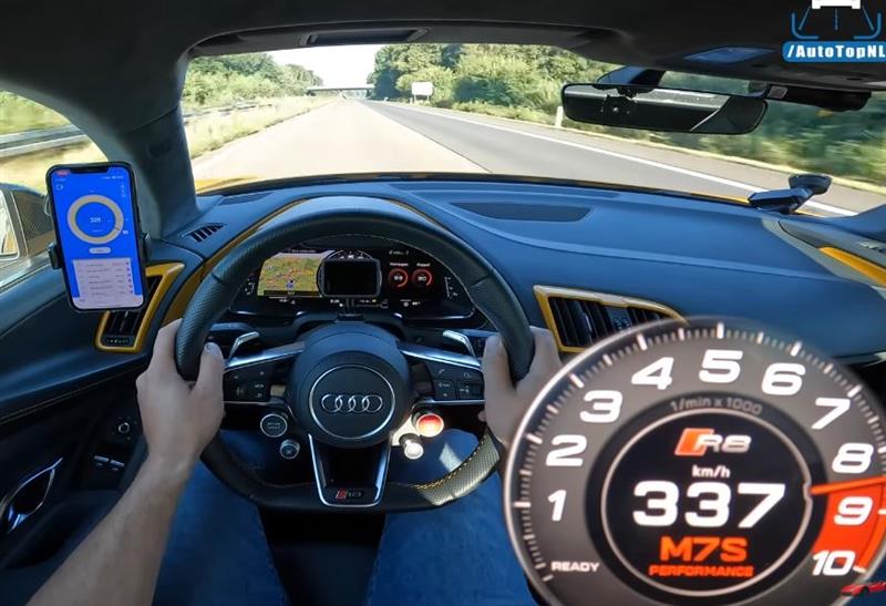 Видео: „Audi“ вози со 338 км/ч