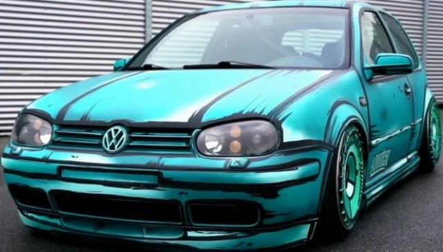 Видео-фото: „Volkswagen Golf GTI “ кој изгледа како да е нацртан