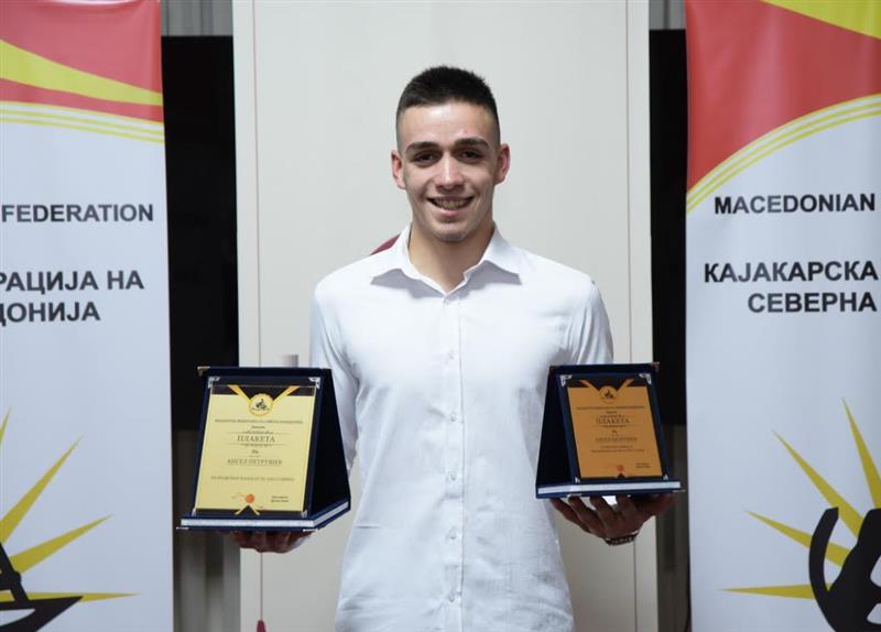 Ангел Петрушев прогласен за најдобар кајакар на Македонија за 2022 