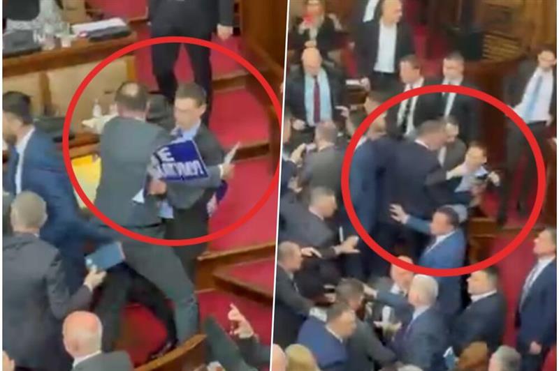 Хаос во српското собрание, Вучиќ: Се обидовте да ја разорите Србија, се разоривте себеси(ВИДЕО)