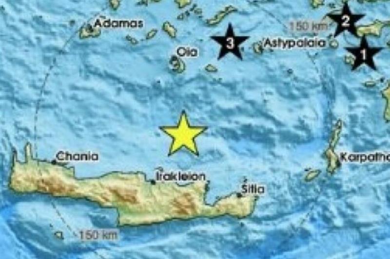 Земјотрес од 4,9 степени ја погоди Грција, епицентарот на островот Крит 