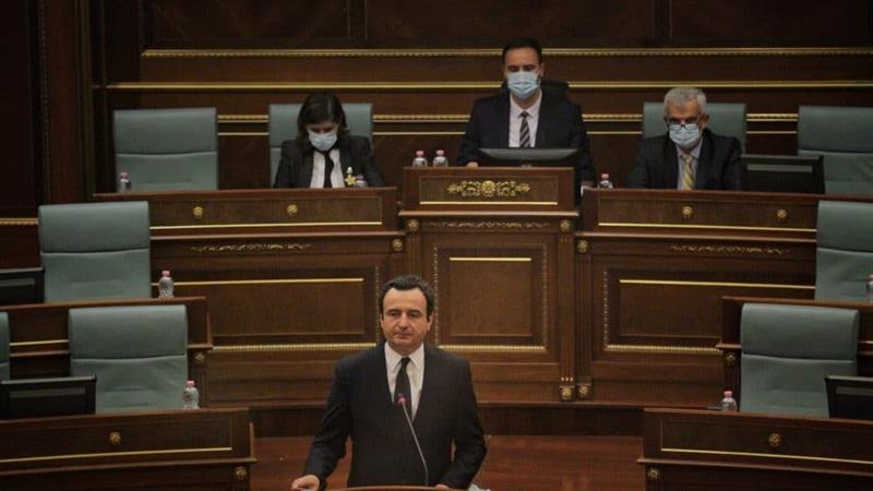Курти во косовскиот Парламент повтори дека ЗСО не поминува
