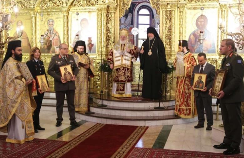 Владиката Наум во сослужение со грчкиот митрополит Дамаскин отслужи божествена литургија 